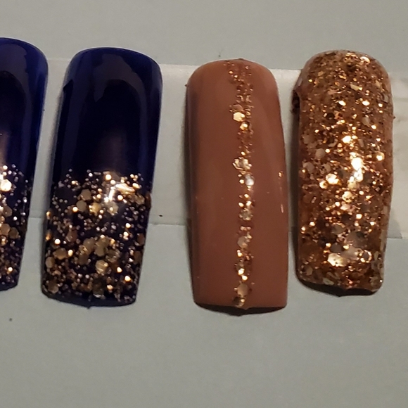 Glitter Me Blue Nails - Picture 2 of 3